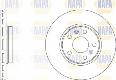 NAPA PBD8434 - Тормозной диск autospares.lv