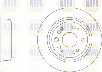 NAPA PBD8479 - Тормозной диск autospares.lv