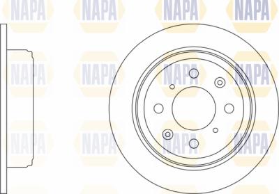 NAPA PBD8477 - Тормозной диск autospares.lv