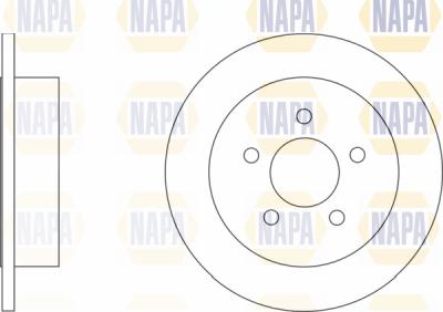 NAPA PBD8554 - Тормозной диск autospares.lv