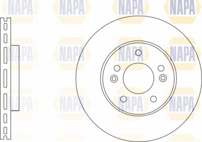 NAPA PBD8550 - Тормозной диск autospares.lv