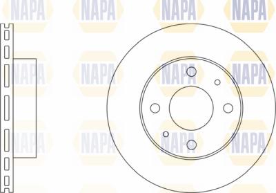 NAPA PBD8565 - Тормозной диск autospares.lv