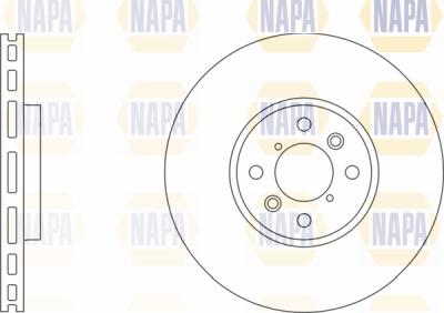 NAPA PBD8563 - Тормозной диск autospares.lv