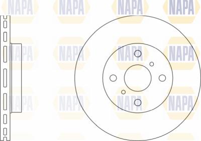 NAPA PBD8500 - Тормозной диск autospares.lv