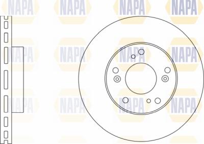 NAPA PBD8508 - Тормозной диск autospares.lv