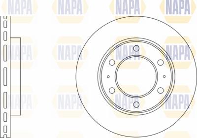 NAPA PBD8503 - Тормозной диск autospares.lv