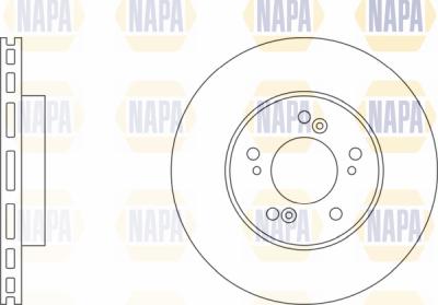 NAPA PBD8511 - Тормозной диск autospares.lv