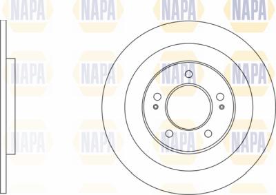 NAPA PBD8584 - Тормозной диск autospares.lv