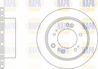 NAPA PBD8581 - Тормозной диск autospares.lv