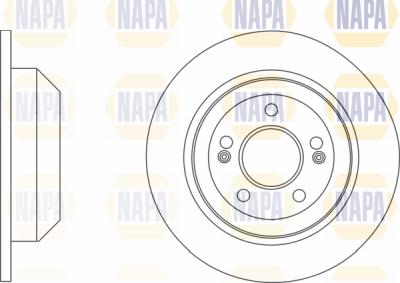 NAPA PBD8579 - Тормозной диск autospares.lv