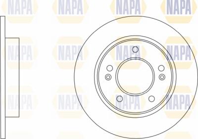 NAPA PBD8574 - Тормозной диск autospares.lv