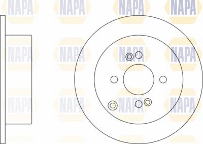 NAPA PBD8571 - Тормозной диск autospares.lv