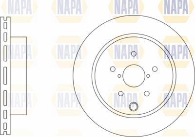 NAPA PBD8695 - Тормозной диск autospares.lv