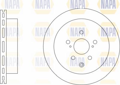 NAPA PBD8697 - Тормозной диск autospares.lv