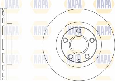 NAPA PBD8643 - Тормозной диск autospares.lv