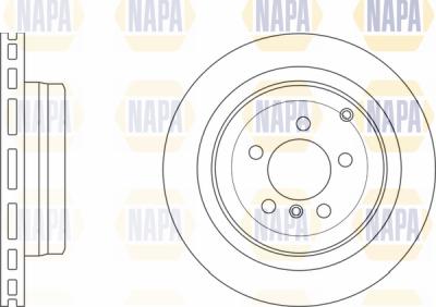 NAPA PBD8656 - Тормозной диск autospares.lv