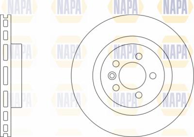 NAPA PBD8658 - Тормозной диск autospares.lv