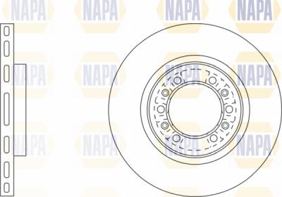 NAPA PBD8668 - Тормозной диск autospares.lv