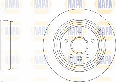 NAPA PBD8663 - Тормозной диск autospares.lv