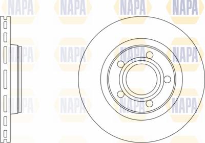NAPA PBD8606 - Тормозной диск autospares.lv