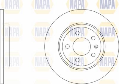 NAPA PBD8608 - Тормозной диск autospares.lv