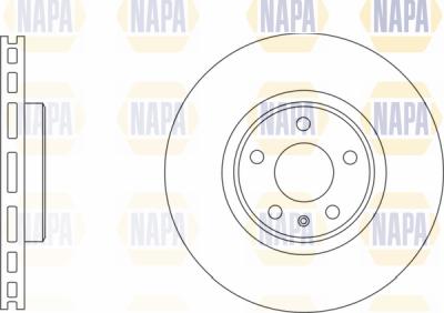 NAPA PBD8615 - Тормозной диск autospares.lv