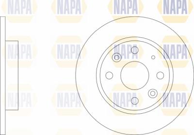 NAPA PBD8621 - Тормозной диск autospares.lv