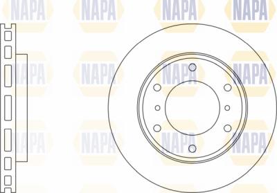 NAPA PBD8676 - Тормозной диск autospares.lv
