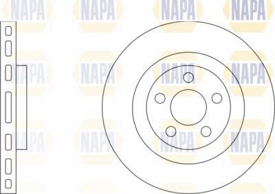 NAPA PBD8097 - Тормозной диск autospares.lv