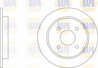 NAPA PBD8047 - Тормозной диск autospares.lv