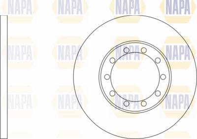 NAPA PBD8064 - Тормозной диск autospares.lv