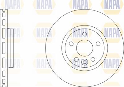 NAPA PBD8066 - Тормозной диск autospares.lv