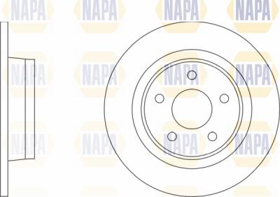 NAPA PBD8060 - Тормозной диск autospares.lv