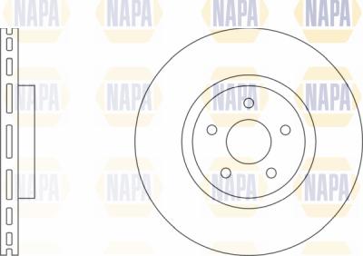 NAPA PBD8006 - Тормозной диск autospares.lv