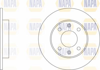 NAPA PBD8008 - Тормозной диск autospares.lv