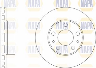 NAPA PBD8015 - Тормозной диск autospares.lv