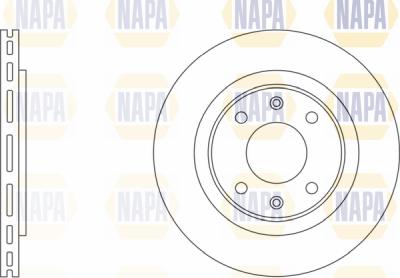 NAPA PBD8011 - Тормозной диск autospares.lv