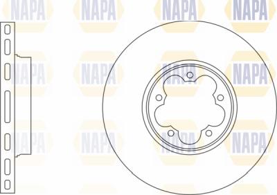 NAPA PBD8089 - Тормозной диск autospares.lv