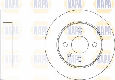 NAPA PBD8035 - Тормозной диск autospares.lv