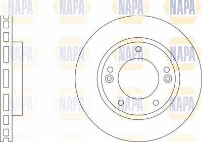 NAPA PBD8021 - Тормозной диск autospares.lv