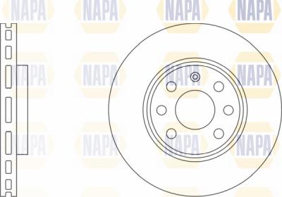 NAPA PBD8022 - Тормозной диск autospares.lv