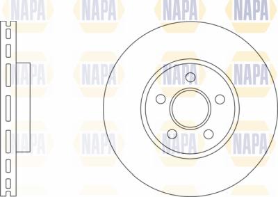 NAPA PBD8075 - Тормозной диск autospares.lv