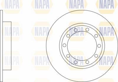 NAPA PBD8073 - Тормозной диск autospares.lv