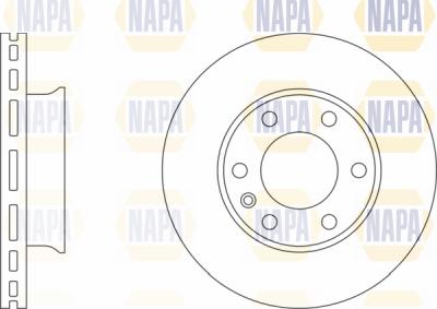 NAPA PBD8191 - Тормозной диск autospares.lv