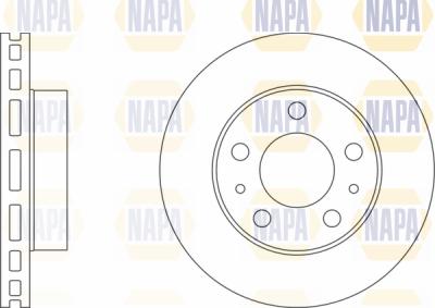 NAPA PBD8197 - Тормозной диск autospares.lv