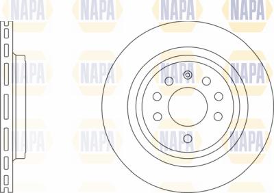 NAPA PBD8151 - Тормозной диск autospares.lv
