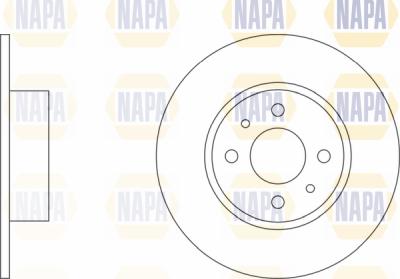 NAPA PBD8169 - Тормозной диск autospares.lv