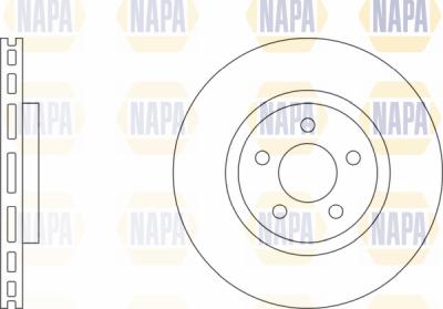 NAPA PBD8110 - Тормозной диск autospares.lv