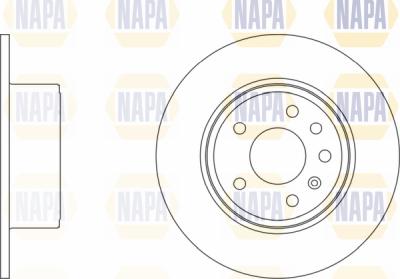 NAPA PBD8111 - Тормозной диск autospares.lv