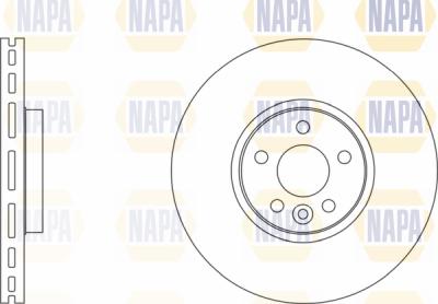 NAPA PBD8139 - Тормозной диск autospares.lv